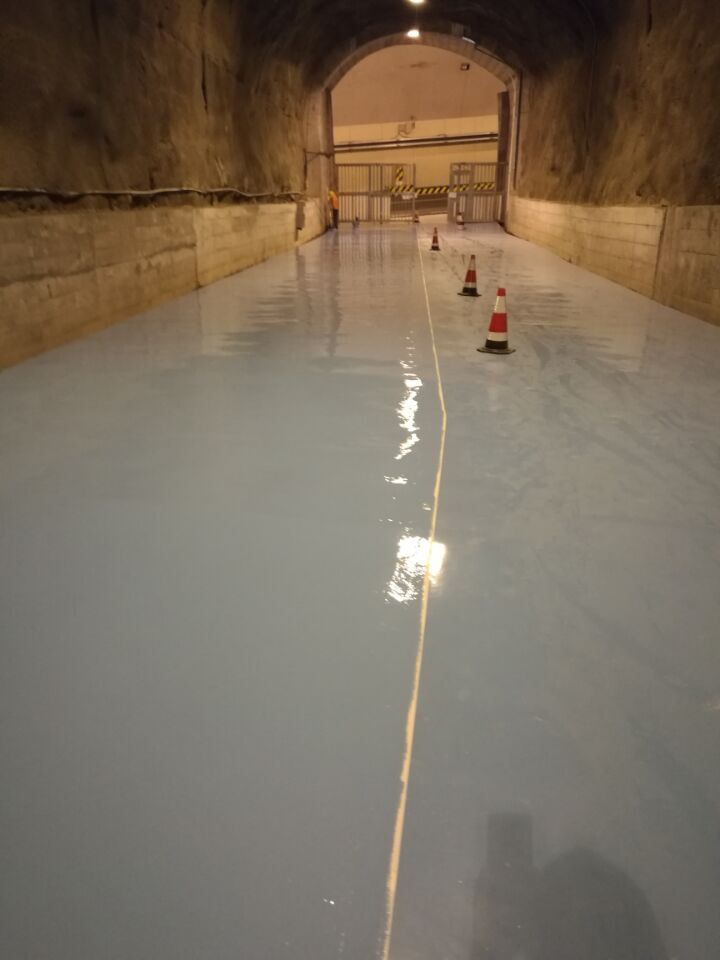 核废物处理区易去污地坪